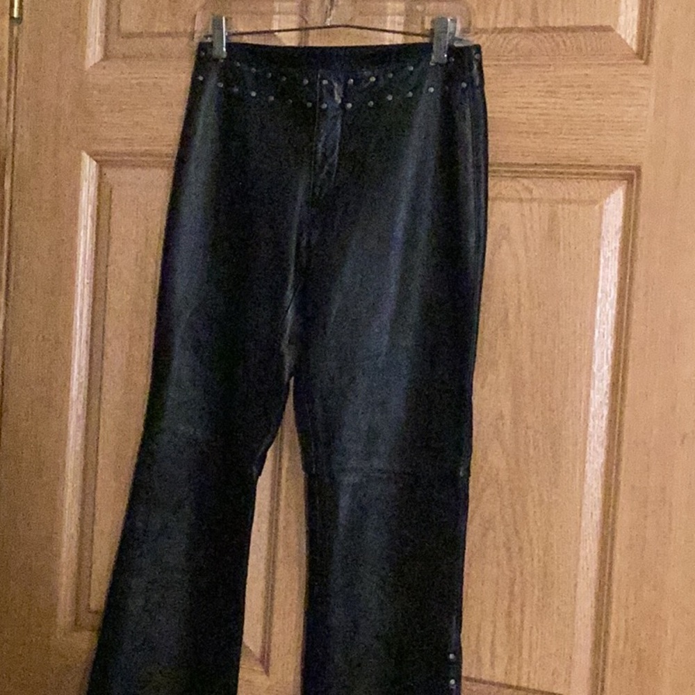 Harley Davidson ,genuine leather studded pants size 2